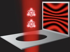 Un'illustrazione dell'esperimento a doppia fenditura del MIT (fonte: i ricercatori; ritagliata)