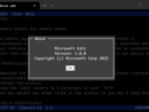 Microsoft Edit per Windows a 64 bit consente agli utenti della linea di comando di modificare i file di testo con facilità. (Fonte immagine: Microsoft)