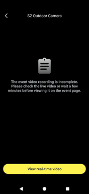 Il video dell'incidente non è ancora pronto