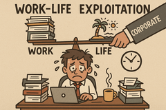 L'equilibrio tra lavoro e vita privata continua ad andare a rotoli nella Silicon Valley. (Fonte: AI generated)