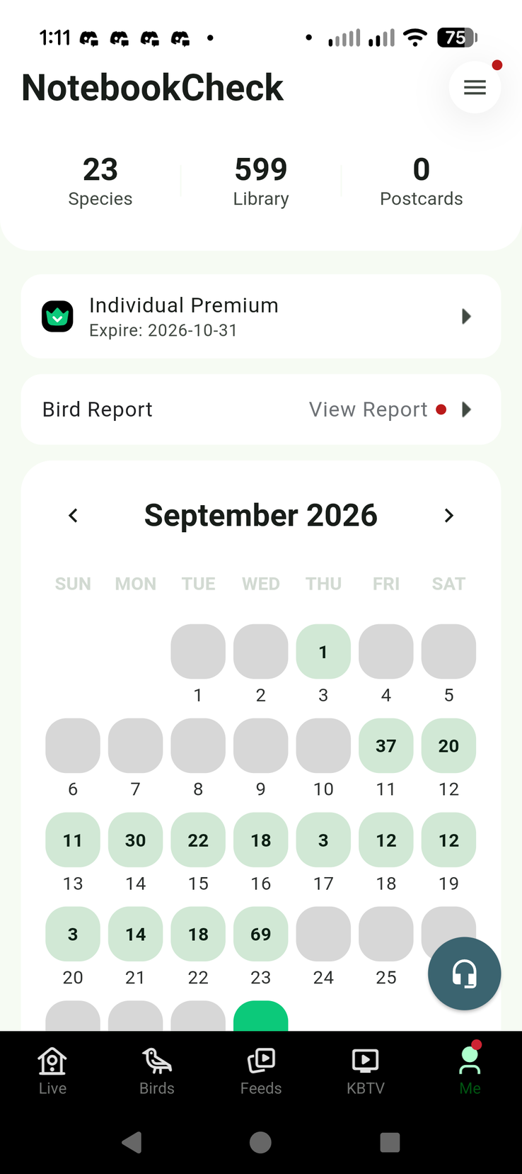 Calendario delle attività