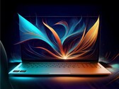Rappresentazione artistica di un laptop dotato di un processore AMD Ryzen AI serie 400.