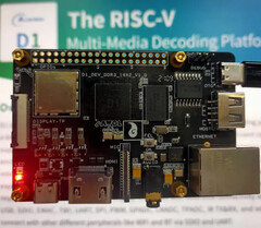 La SBC basata su D1 di Allwinner, un computer a scheda singola con una CPU RISC-V. (Tutte le immagini via CNX Software)