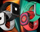 Il Apple Watch Series 7 dovrebbe essere caratterizzato da opzioni di dimensioni 41 mm e 45 mm. (Fonte immagine: PhoneArena/Apple - modificato)