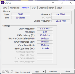 Memoria CPU-Z