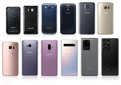 L&#039;evoluzione della serie Galaxy S (Fonte: Samsung)