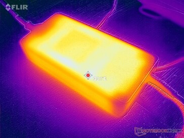 L'adattatore CA può raggiungere oltre 40 C quando si utilizzano carichi impegnativi per lunghi periodi