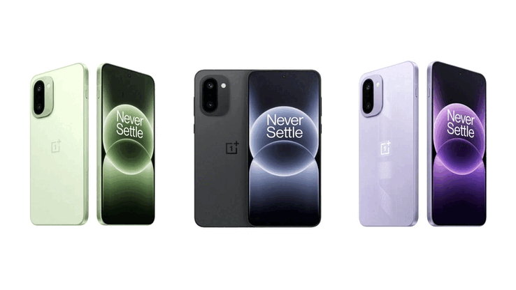 Il OnePlus Ace 6T è disponibile nei colori nero, verde e viola (Fonte: OnePlus)