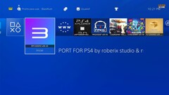 Una schermata di RPCS3 installato su una PS4 con jailbreak