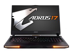 Aorus 17 YA. Dispositivo di test fornito da Gigabyte Germany.