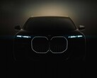 La grande griglia illuminata a forma di rene potrebbe essere l'elemento di design più distintivo della nuova BMW i7 (Immagine: BMW)