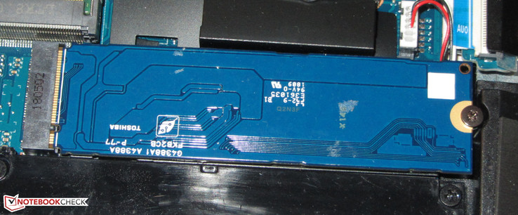 Un SSD NVMe è usato come drive di sistema.