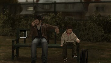 Nella foto: uno screenshot del gameplay di Heavy Rain.
