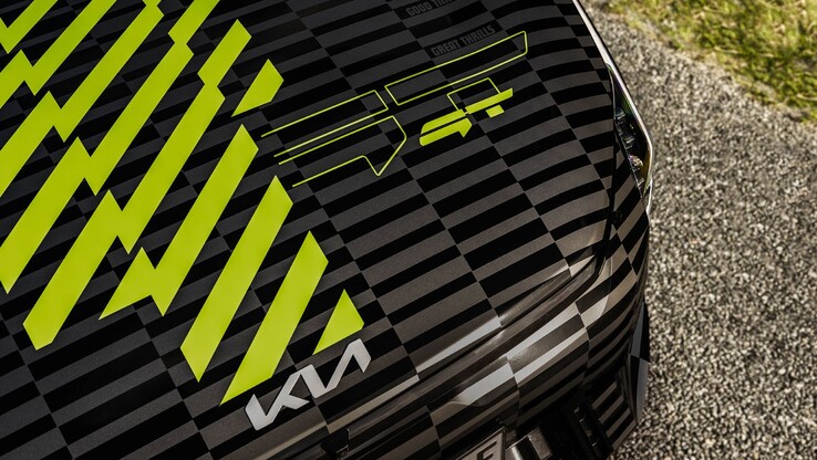 La Kia EV4 GT con il nuovo GT Wrap. (Fonte: Kia)