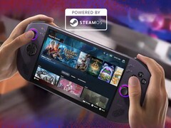 Lenovo Legion Go S con SteamOS è disponibile in viola e non dispone di controller staccabili.