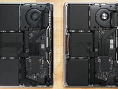 La differenza: l'M1 MBP 13 a confronto con l'M2 MBP 13. (Fonte: iFixit)