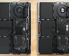 La differenza: l'M1 MBP 13 a confronto con l'M2 MBP 13. (Fonte: iFixit)