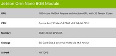 Nano 8GB. (Fonte: Nvidia)