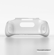 Custodia Retroid Pocket 5 grip ufficiale in bianco/trasparente. (Fonte: Retroid)
