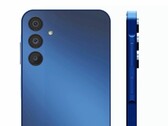 Samsung Galaxy A15 presenta un rigonfiamento sul lato destro del telaio. (Immagine: Samsung, via Walmart)
