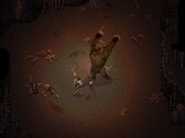 Un'immagine che mostra un combattimento contro un orso in Drova - Forsaken Kin, ora scontato del 50%.