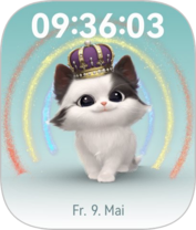 Il gatto viene incoronato quando tutti gli anelli sono chiusi.