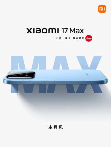 Immagine teaser ufficiale dello Xiaomi 17 Max.