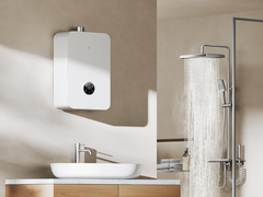 L&#039;ultima versione dello Xiaomi Mijia Smart Gas Water Heater 2 (nella foto) è progettata per le docce a cascata. (Fonte: Xiaomi)