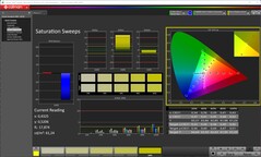 CalMAN: saturazione del colore (calibrata)