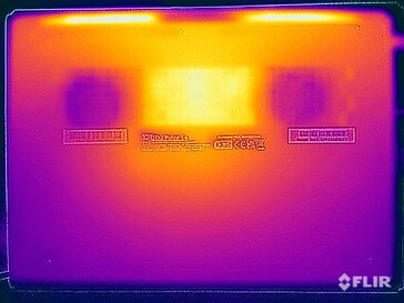 Test di sollecitazione delle temperature di superficie (in basso)