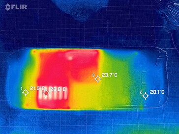 Steam Deck OLED in modalità di inattività - retro