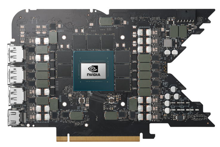 Nvidia GeForce RTX 4080 PCB. (Fonte: Nvidia)