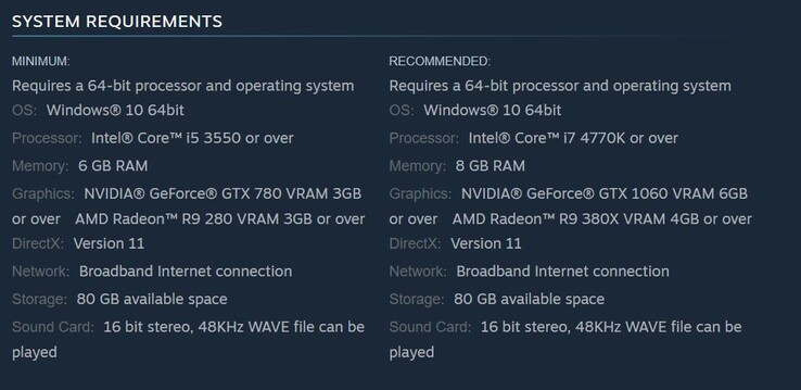 Requisiti di sistema di Nioh. (Fonte: Steam)