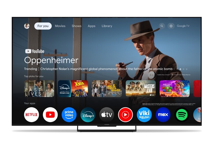 La Google TV Thomson MG7C15 MiniLED da 75 pollici. (Fonte: Thomson)