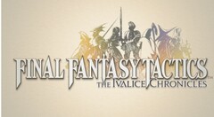 Il logo ufficiale di Final Fantasy Tactics: The Ivalice Chronicles, con le silhouette dei personaggi dell'RPG tattico rimasterizzato (Fonte: Sito stampa Square Enix)
