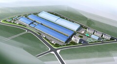 Nuova fabbrica di batterie allo stato solido da 10 GWh in Cina (rendering: Judian/SCMP)