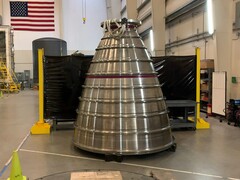 Un'immagine di un motore a razzo RS-25 (Fonte: Aerojet Rocketdyne; ritagliato)