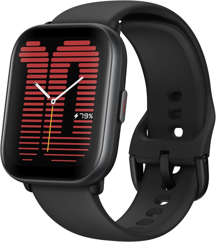 Lo smartwatch Amazfit Active nel colore Midnight Black. (Fonte: Tiendamia)