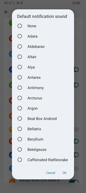 Suoni di notifica (non l'elenco completo). (Fonte: Sergey Tarasov - Notebookcheck)