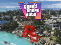 La mappa di GTA 6 mostrata con il logo di Rockstar Games (Fonte: Rockstar Games, Rockstar Games YouTube con modifiche)