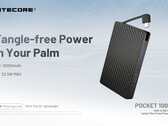Il nuovo power bank Pocket 1000 di Nitecore ha un cavo USB-C integrato (Fonte: Nitecore)