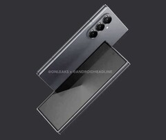 Si dice che il Samsung Galaxy Z Fold7 abbia un corpo molto più sottile. (Fonte immagine: @OnLeaks / Android Headlines)