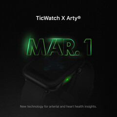 Mobvoi ha accennato a un nuovo smartwatch con tecnologia di misurazione della salute del cuore. (Fonte: Mobvoi)