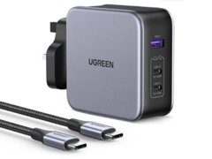 Il caricatore UGreen 140W PD3.1 Nexode è compatto, circa il 22% più piccolo dell'equivalente Apple. (Fonte: UGreen)