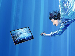 La tavoletta Wacom MovinkPad Pro 14 Android è dotata di un display OLED in vetro testurizzato a bassa riflessione, che aiuta a ridurre l&#039;affaticamento degli occhi e fornisce una superficie di disegno simile alla carta per gli artisti. (Fonte: Wacom)