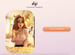 Gli artisti Pixar hanno contribuito a disegnare l&#039;avatar per l&#039;App AI Girlfriend (Immagine: Digi)