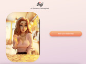 Gli artisti Pixar hanno contribuito a disegnare l'avatar per l'App AI Girlfriend (Immagine: Digi)