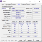 Memorizzazione CPU-Z