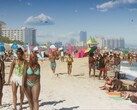 Il primo trailer di GTA 6 mostra un gran numero di personaggi non giocanti sulla spiaggia.