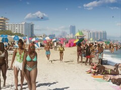 Il primo trailer di GTA 6 mostra un gran numero di personaggi non giocanti sulla spiaggia.